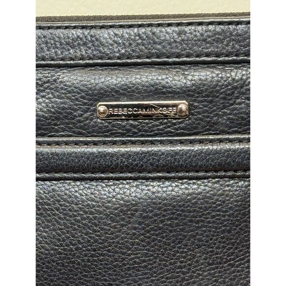 Rebecca Minkoff Women's Black Leather Shoulder Bag Chain Link Strap - Picture 8 of 10